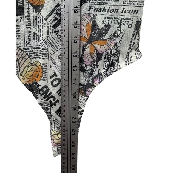 Rue 21 - Women's Short Sleeve Round Neck Bodysuit - White - Extra Small - Picture 6 of 11